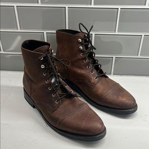 Thursday Boots Captain Men's Brown Leather Lace-Up Boots Size 13.5 20462 55645 9